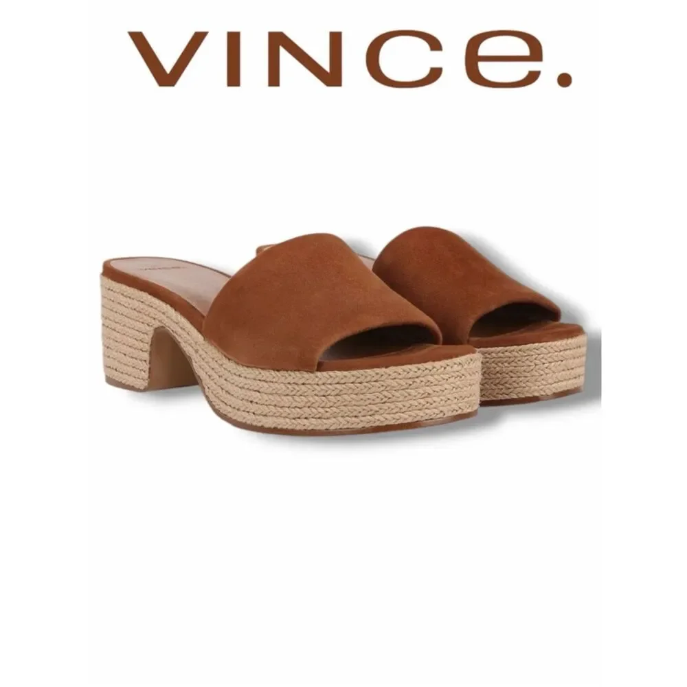 Vince Women’s Margo Platforms in the Size 9 in Sequoia Brown